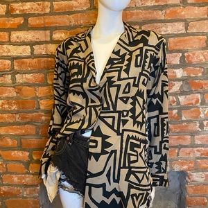 Vintage Silk Printed Blouse